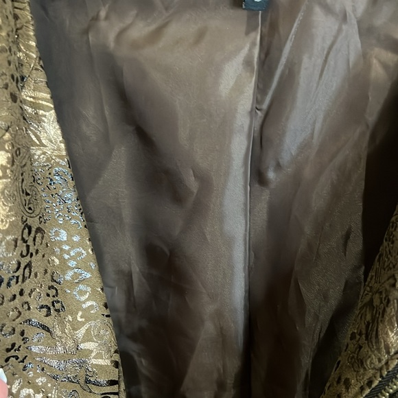New Directions Woman dark brown print jacket  size 2X - Picture 4 of 4